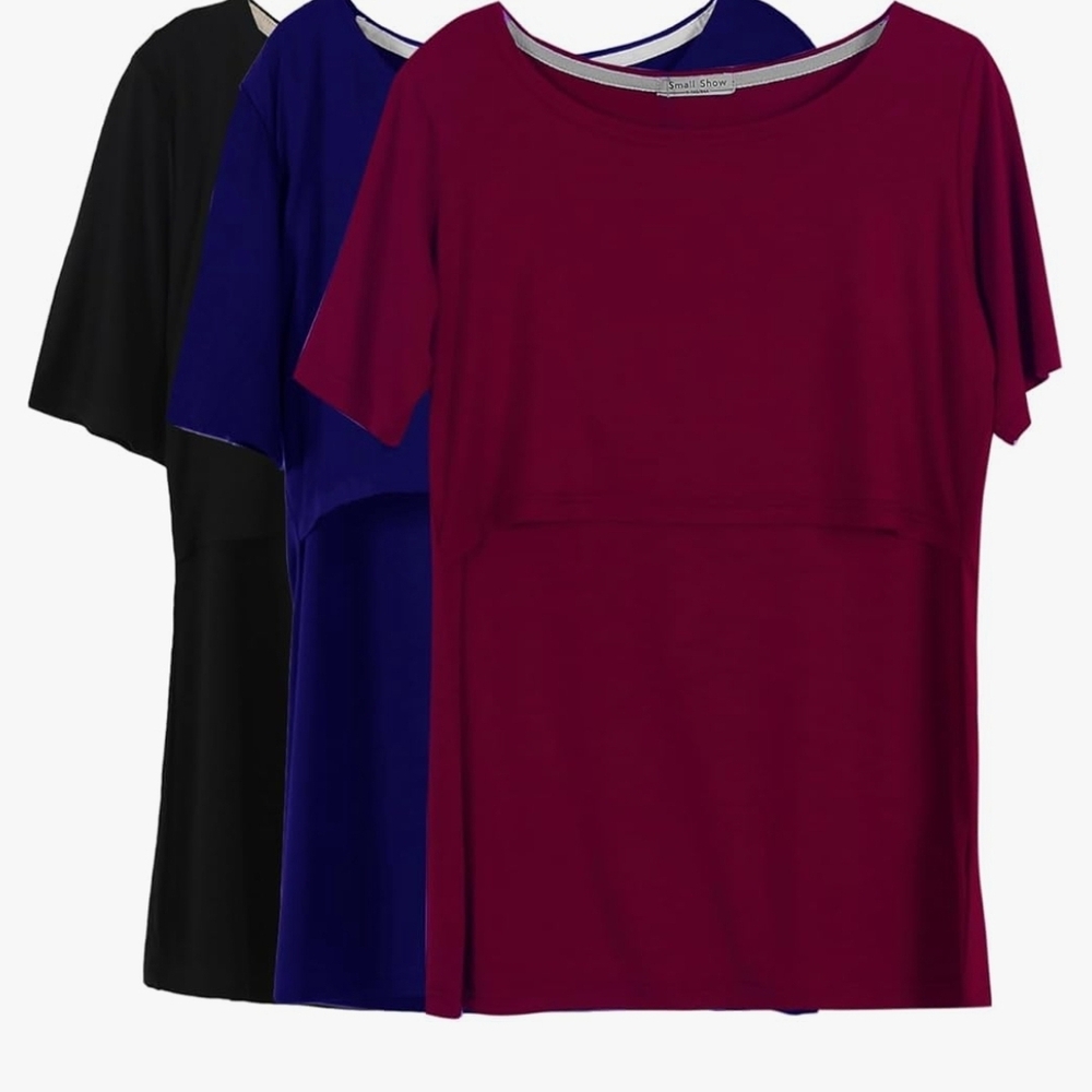 SMALLSHOW - 3 pack nursing t-shirt